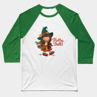 Witch Hazelnut "Hello, Fall!" Baseball T-Shirt